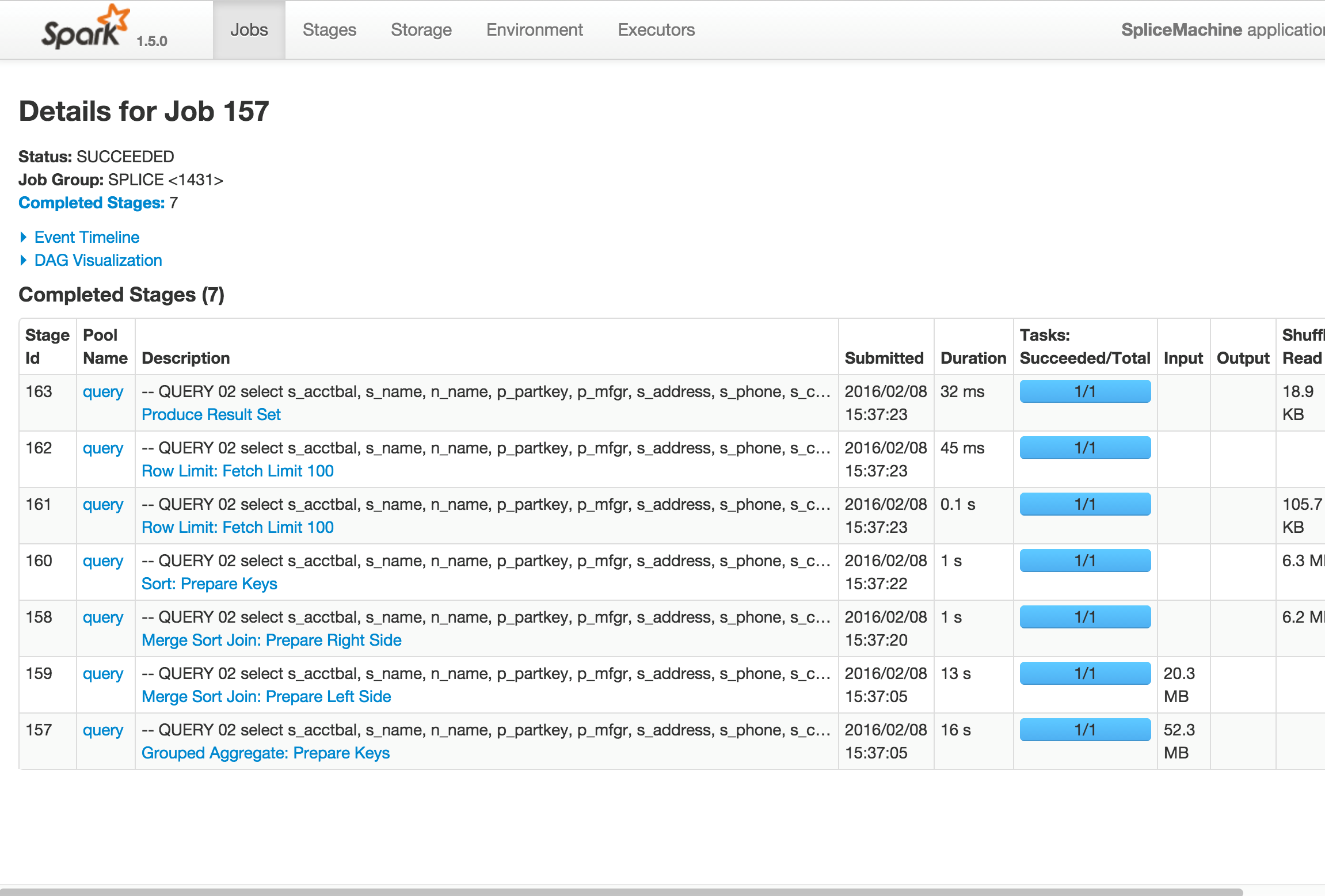 Managing queries with the Splice Machine Database Console | Splice ...